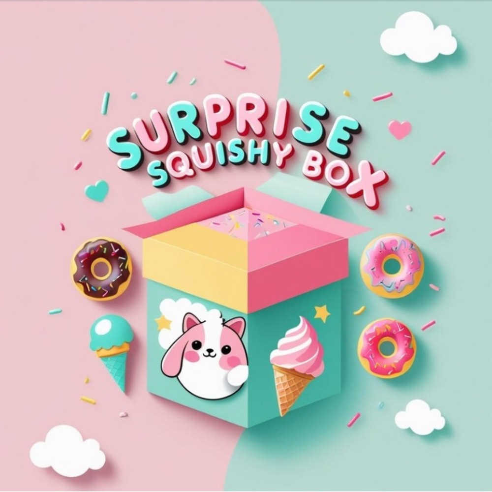 ✅ bogo SQUISHY box get random surprise 🆓Animal 🐶 pets or desserts sweets 🍭